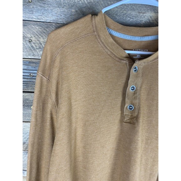 Ultimate Terrain Mens Size 3XL Tan Thermal Long Sleeve Shirt - Picture 2 of 10